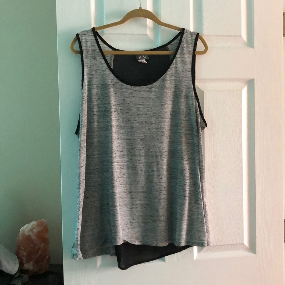 Sheer Back Tank Top